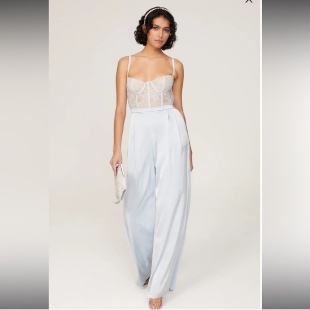 Katie May Baby Blue Wide Leg Jumpsuit